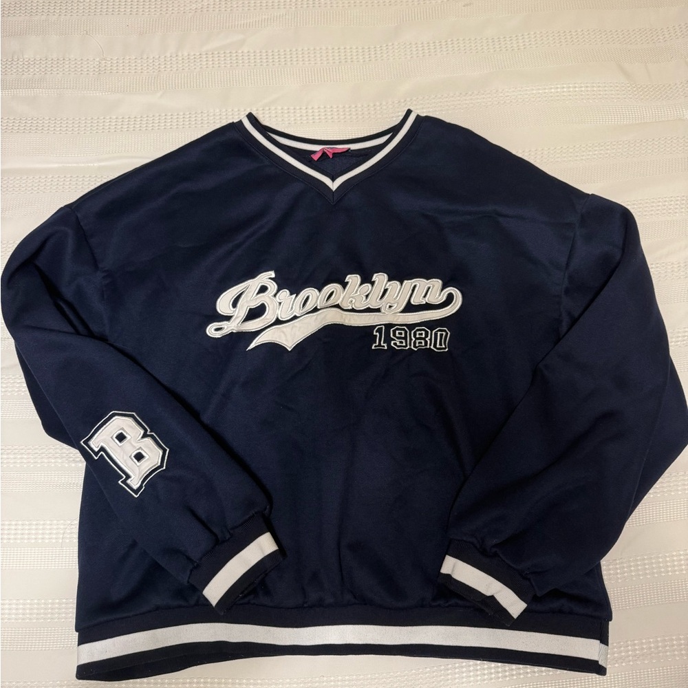 Edikted Brooklyn 1980 Navy Sweatshirt